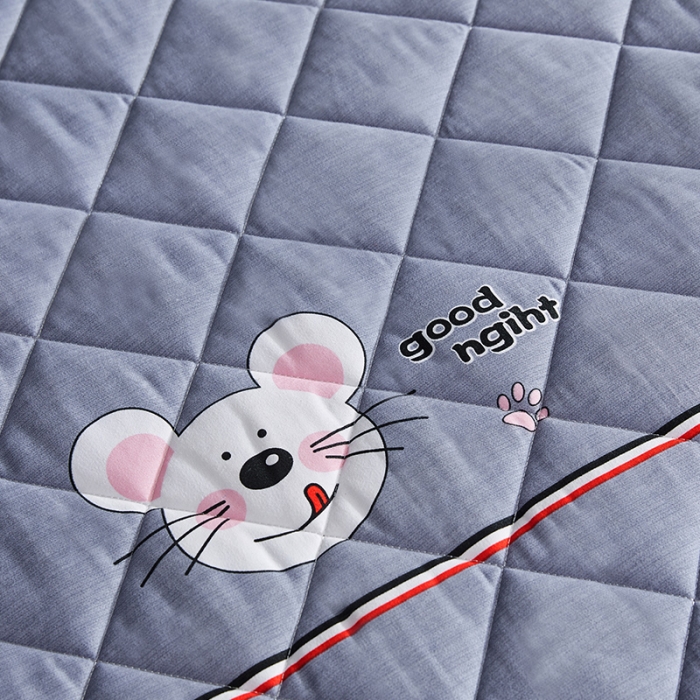 91家纺网 家纺一手货源 找家纺 欣罗兰 2022新款纯色单边磨毛床垫 薯愿