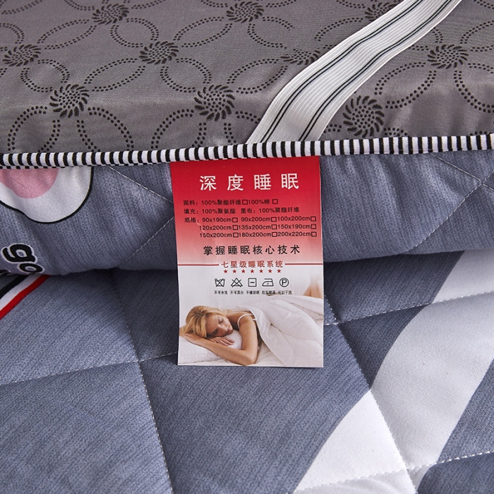 91家纺网 家纺一手货源 找家纺 欣罗兰 2022新款纯色单边磨毛床垫 薯愿