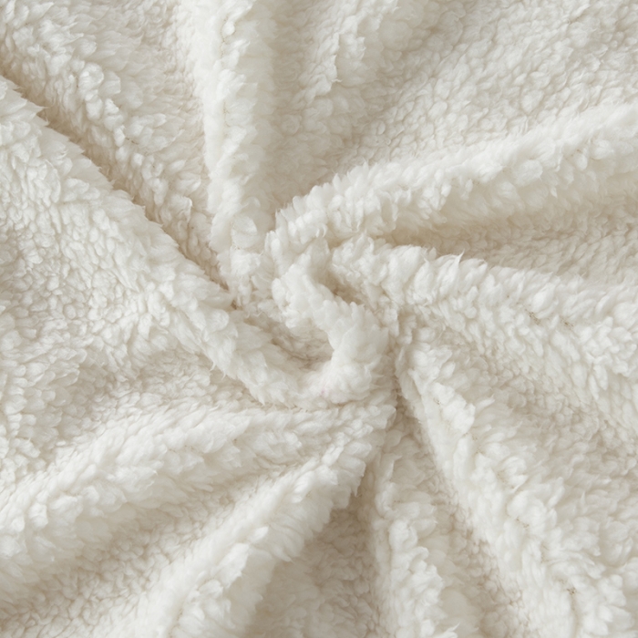 91家纺网 家纺一手货源 找家纺 卡奥 欧式纯色长毛羊羔绒毛毯沙发毯子加厚盖毯空调毯温馨米