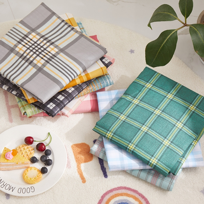 91家纺网 家纺一手货源 找家纺 一米阳光2020新款格子系列单枕套48X74cm/对抹茶绿