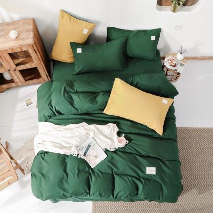 91家纺网 家纺一手货源 找家纺 （总） 米粒 2020新款纯色磨毛四件套