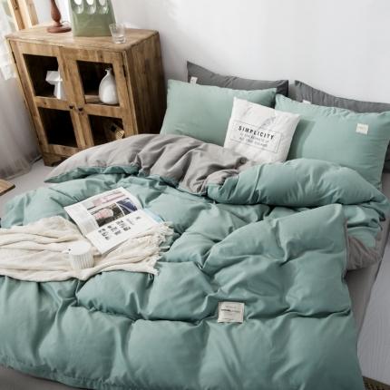 91家纺网 家纺一手货源 找家纺 （总） 米粒 2020新款纯色磨毛四件套