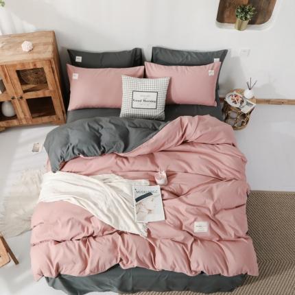 91家纺网 家纺一手货源 找家纺 （总） 米粒 2020新款纯色磨毛四件套