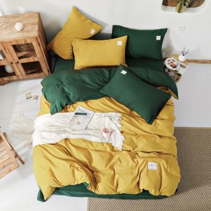 91家纺网 家纺一手货源 找家纺 （总） 米粒 2020新款纯色磨毛四件套