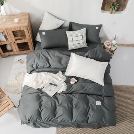 91家纺网 家纺一手货源 找家纺 （总） 米粒 2020新款纯色磨毛四件套