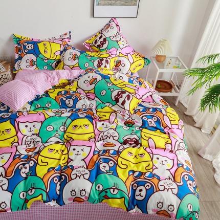 91家纺网 家纺一手货源 找家纺 （总） 米粒 2022新款芦荟棉套件