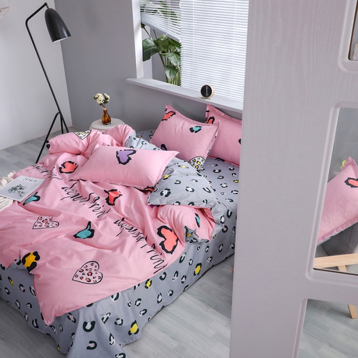 91家纺网 家纺一手货源 找家纺 米粒 2021新款芦荟棉套件 菲妮尔