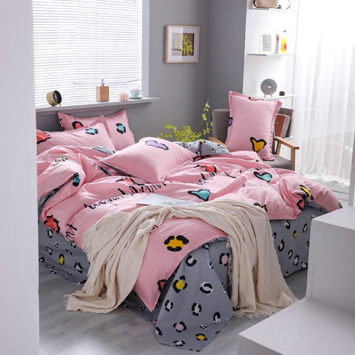 91家纺网 家纺一手货源 找家纺 米粒 2021新款芦荟棉套件 菲妮尔