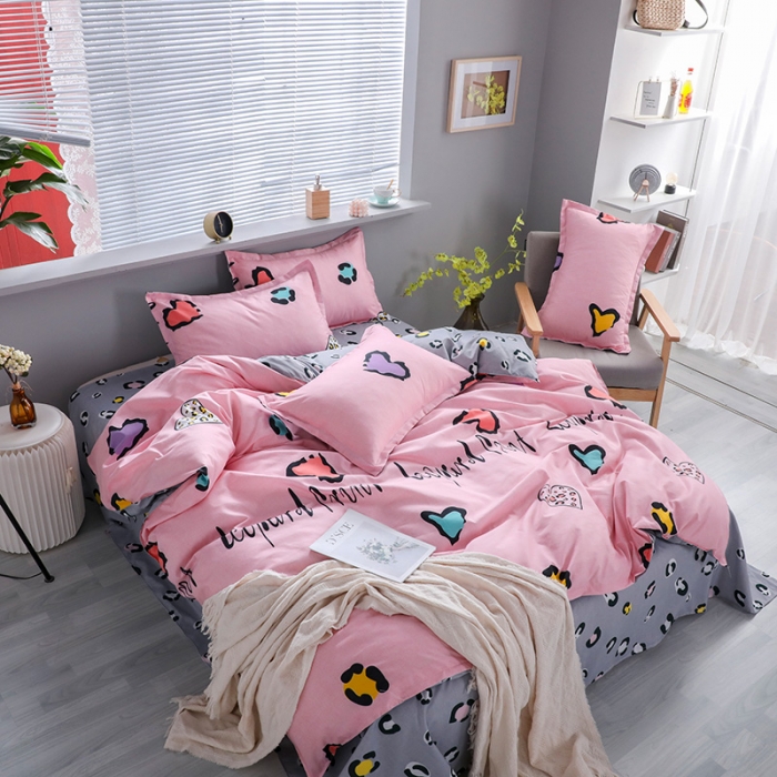 91家纺网 家纺一手货源 找家纺 米粒 2021新款芦荟棉套件 菲妮尔