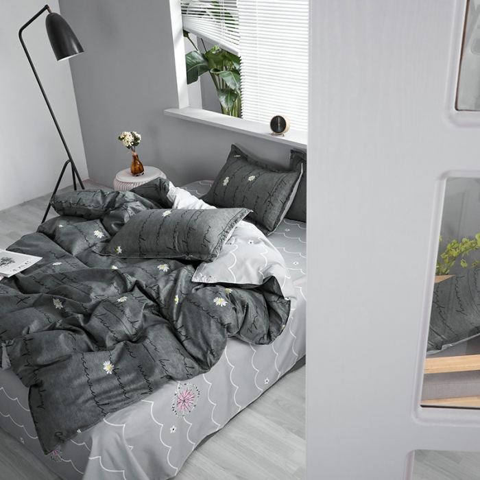 91家纺网 家纺一手货源 找家纺 米粒 2021新款芦荟棉套件 罗菲亚