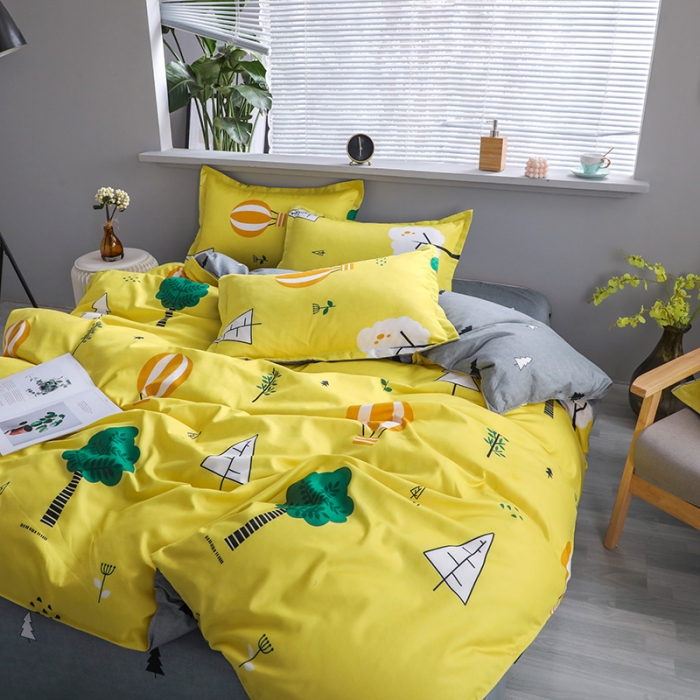 91家纺网 家纺一手货源 找家纺 米粒 2021新款芦荟棉套件 美丽心情