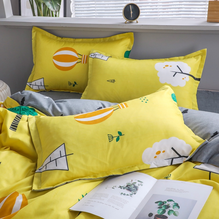 91家纺网 家纺一手货源 找家纺 米粒 2021新款芦荟棉套件 美丽心情