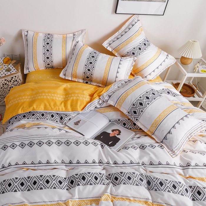 91家纺网 家纺一手货源 找家纺 米粒 2021新款芦荟棉套件 泊雅