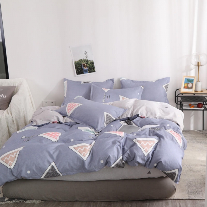 91家纺网 家纺一手货源 找家纺 米粒 芦荟棉四件套 七彩魔方