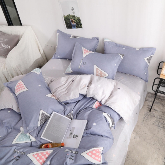 91家纺网 家纺一手货源 找家纺 米粒 芦荟棉四件套 七彩魔方