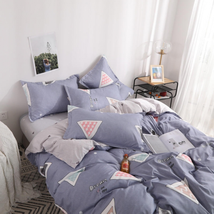 91家纺网 家纺一手货源 找家纺 米粒 芦荟棉四件套 七彩魔方