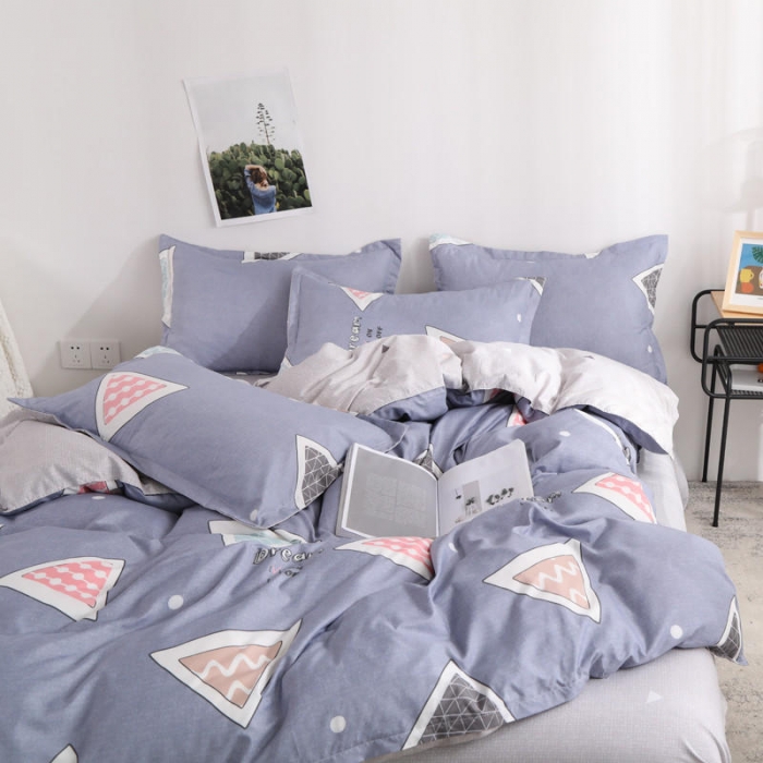 91家纺网 家纺一手货源 找家纺 米粒 芦荟棉四件套 七彩魔方