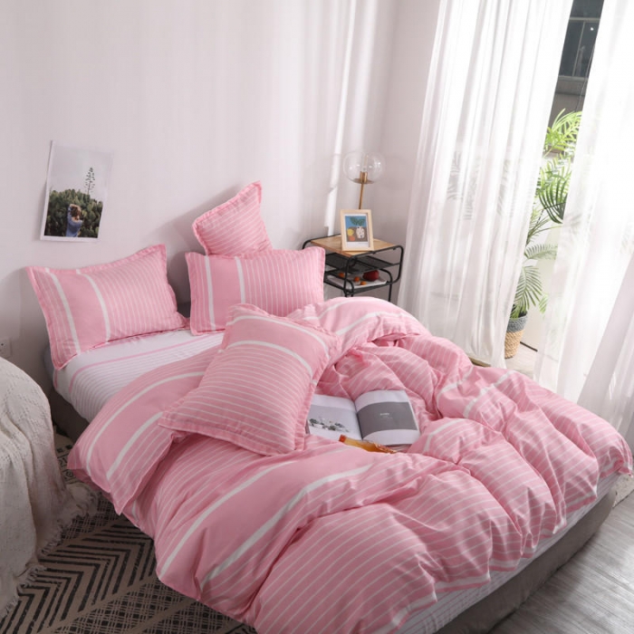 91家纺网 家纺一手货源 找家纺 米粒 芦荟棉四件套 茹初