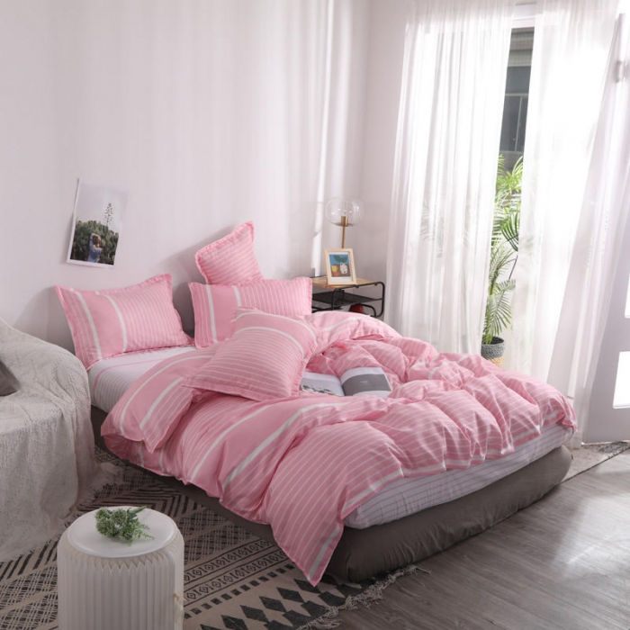 91家纺网 家纺一手货源 找家纺 米粒 芦荟棉四件套 茹初