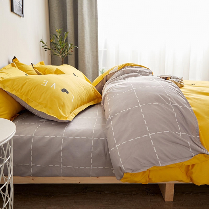 91家纺网 家纺一手货源 找家纺 米粒 芦荟棉四件套 甜蜜风姿