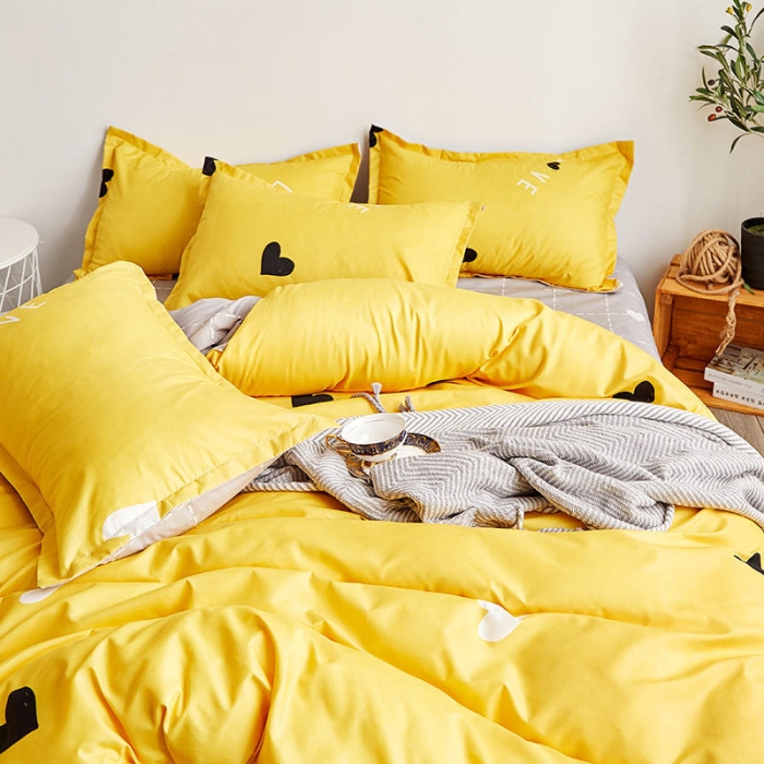 91家纺网 家纺一手货源 找家纺 米粒 芦荟棉四件套 甜蜜风姿