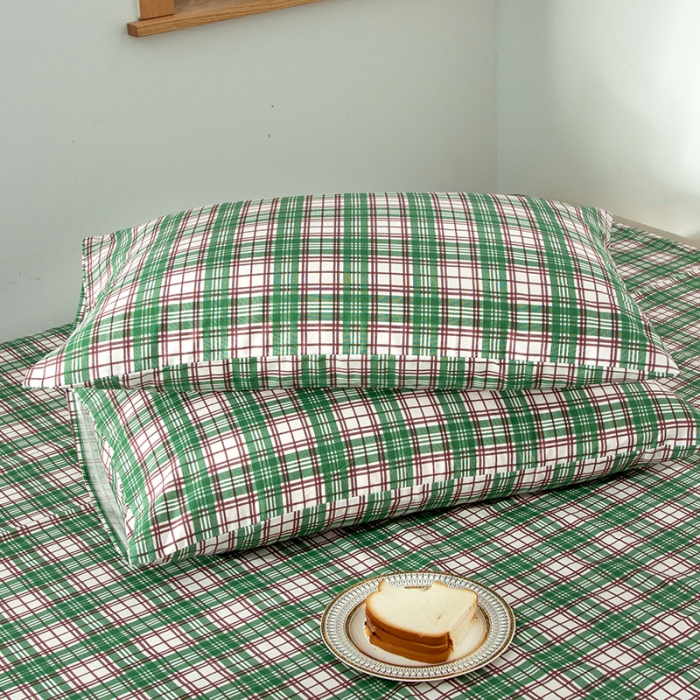 91家纺网 家纺一手货源 找家纺 感遇 2020新款ins全棉简约北欧风四件套 原野