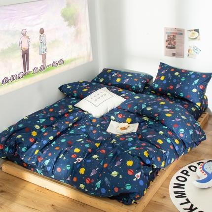 感遇 2020新款ins全棉简约北欧风单被套 太空探险