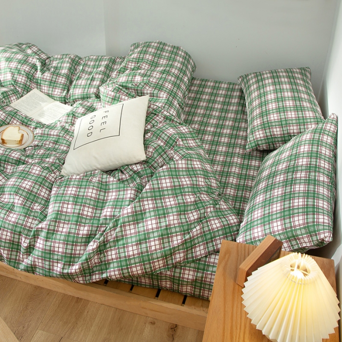 91家纺网 家纺一手货源 找家纺 感遇 2020新款ins全棉简约北欧风单被套 原野