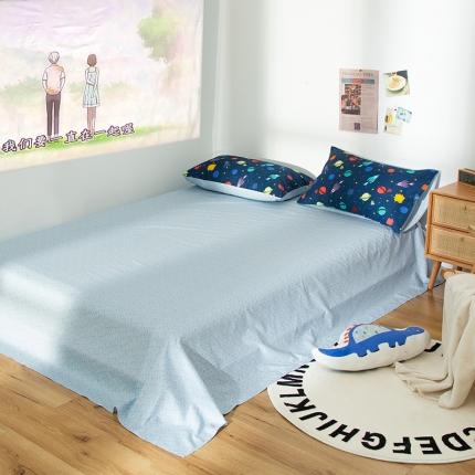 91家纺网 家纺一手货源 找家纺 感遇 2020新款ins全棉简约北欧风单床单太空之旅