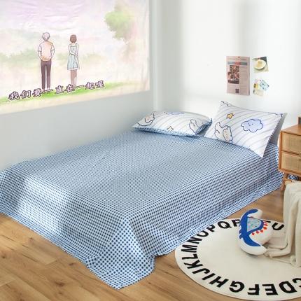 91家纺网 家纺一手货源 找家纺 感遇 2020新款ins全棉简约北欧风单床单云朵熊