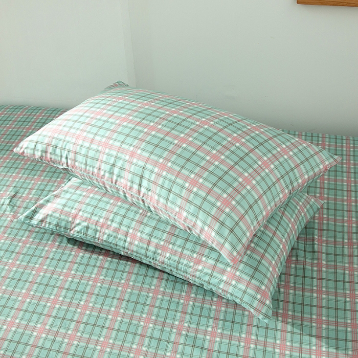 91家纺网 家纺一手货源 找家纺 感遇 2020新款ins全棉简约北欧风单枕套一只抹茶