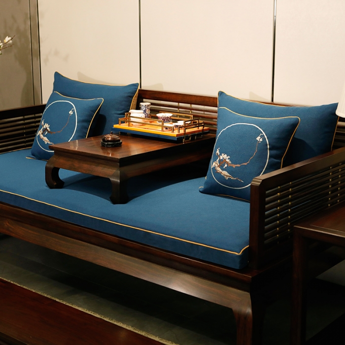 91家纺网 家纺一手货源 找家纺 美优兰 2020新中式沙发垫 沙发垫没有现货 平织蓝