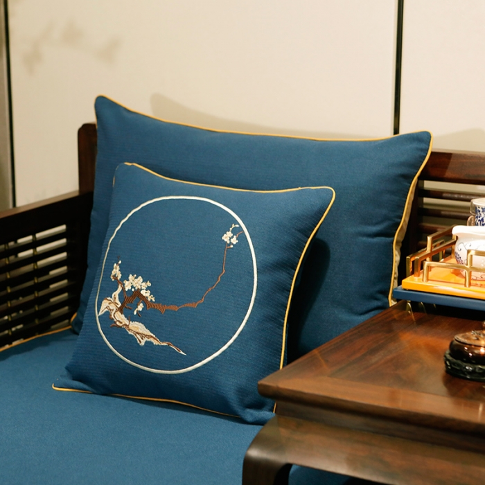 91家纺网 家纺一手货源 找家纺 美优兰 2020新中式沙发垫 沙发垫没有现货 平织蓝