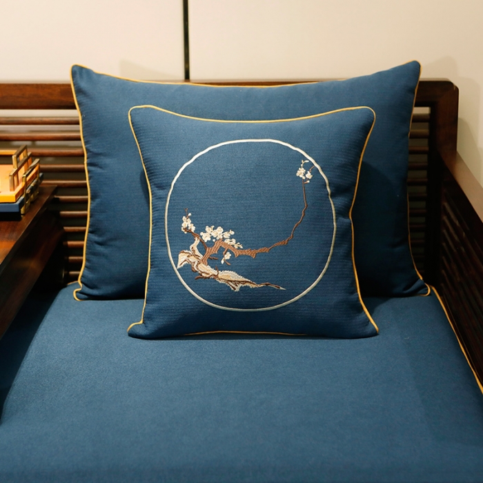 91家纺网 家纺一手货源 找家纺 美优兰 2020新中式沙发垫 沙发垫没有现货 平织蓝