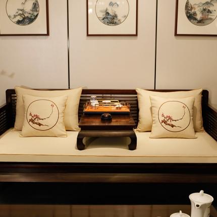 美优兰 2020新中式沙发垫 沙发垫没有现货 平织米白