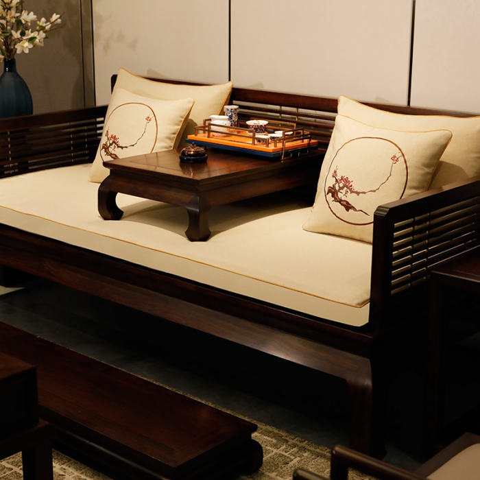 91家纺网 家纺一手货源 找家纺 美优兰 2020新中式沙发垫 沙发垫没有现货 平织米白