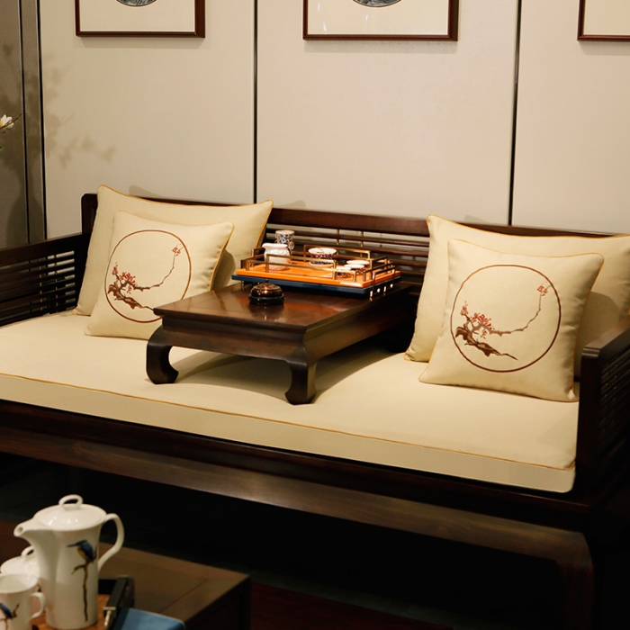 91家纺网 家纺一手货源 找家纺 美优兰 2020新中式沙发垫 沙发垫没有现货 平织米白