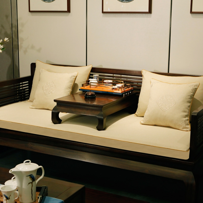 91家纺网 家纺一手货源 找家纺 美优兰 2020新中式沙发垫 沙发垫没有现货 平织米白