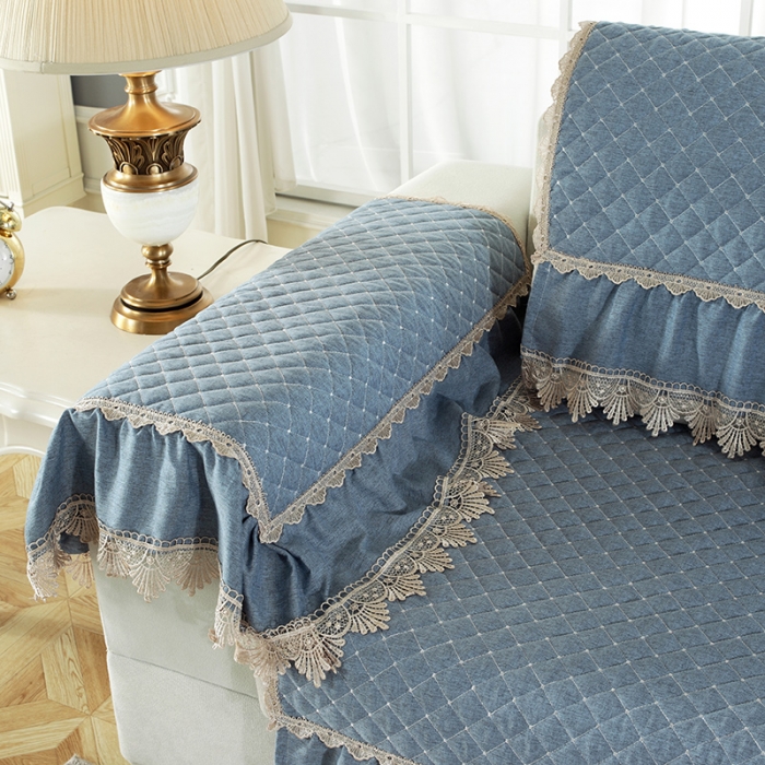 91家纺网 家纺一手货源 找家纺 共鸣沙发垫 2020新款沙发垫童话屋系列 童话屋蓝