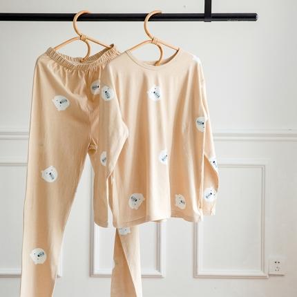 风向标家纺 2020新款针织印花家居服 小熊-套装