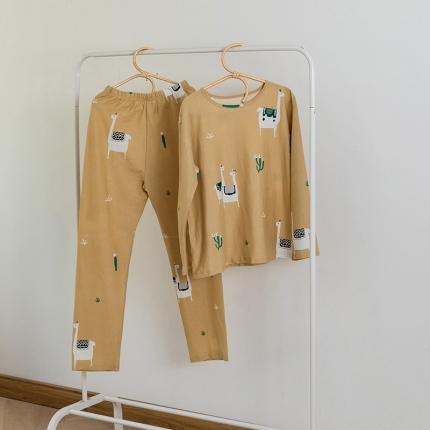 风向标家纺 2020新款针织印花家居服 羊驼-套装