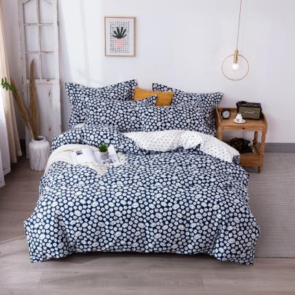 91家纺网 家纺一手货源 找家纺 宝齐莱家纺 2020新款13372印花小清新四件套 小雏菊