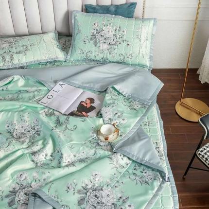 91家纺网 家纺一手货源 找家纺 佳梦达 2020新款乳胶四件套 清雅花姿