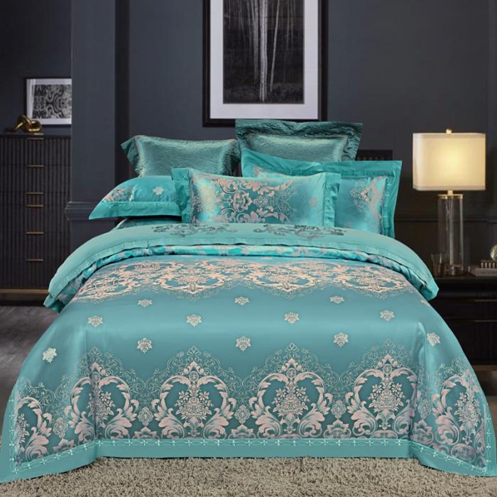 91家纺网 家纺一手货源 找家纺 60支丝棉贡缎提花经典绣花