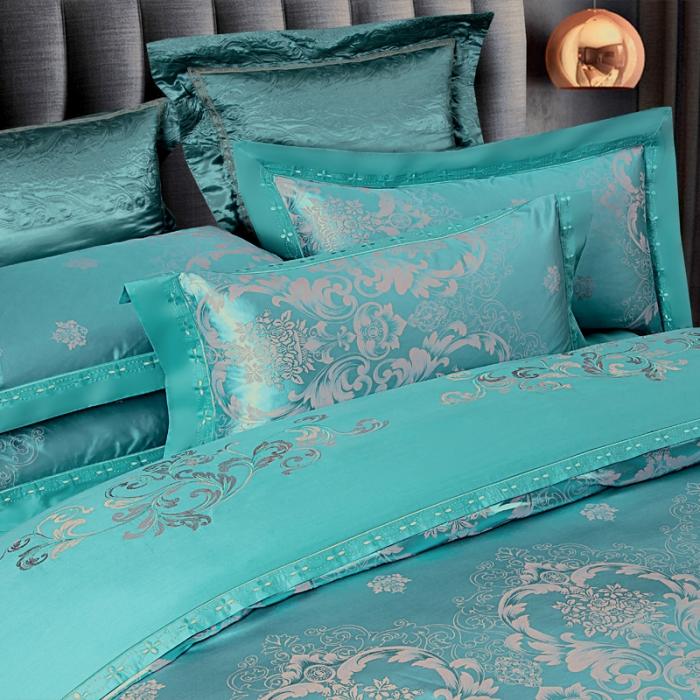 91家纺网 家纺一手货源 找家纺 60支丝棉贡缎提花经典绣花