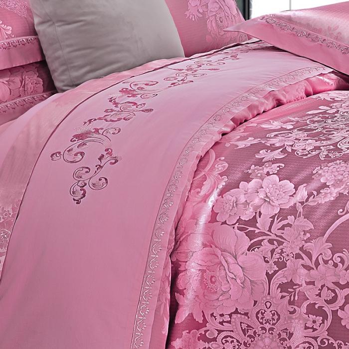 91家纺网 家纺一手货源 找家纺 60支丝棉贡缎提花经典绣花