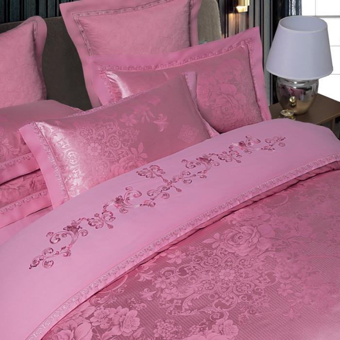 91家纺网 家纺一手货源 找家纺 60支丝棉贡缎提花经典绣花