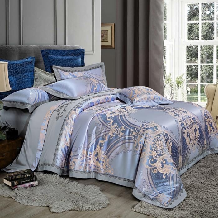 91家纺网 家纺一手货源 找家纺 60支丝棉贡缎提花经典绣花