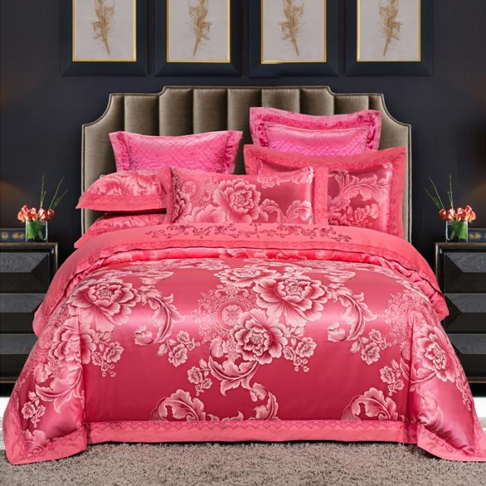 91家纺网 家纺一手货源 找家纺 60支丝棉贡缎提花经典绣花