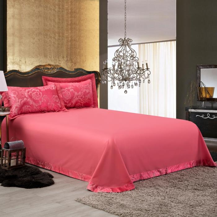 91家纺网 家纺一手货源 找家纺 60支丝棉贡缎提花经典绣花